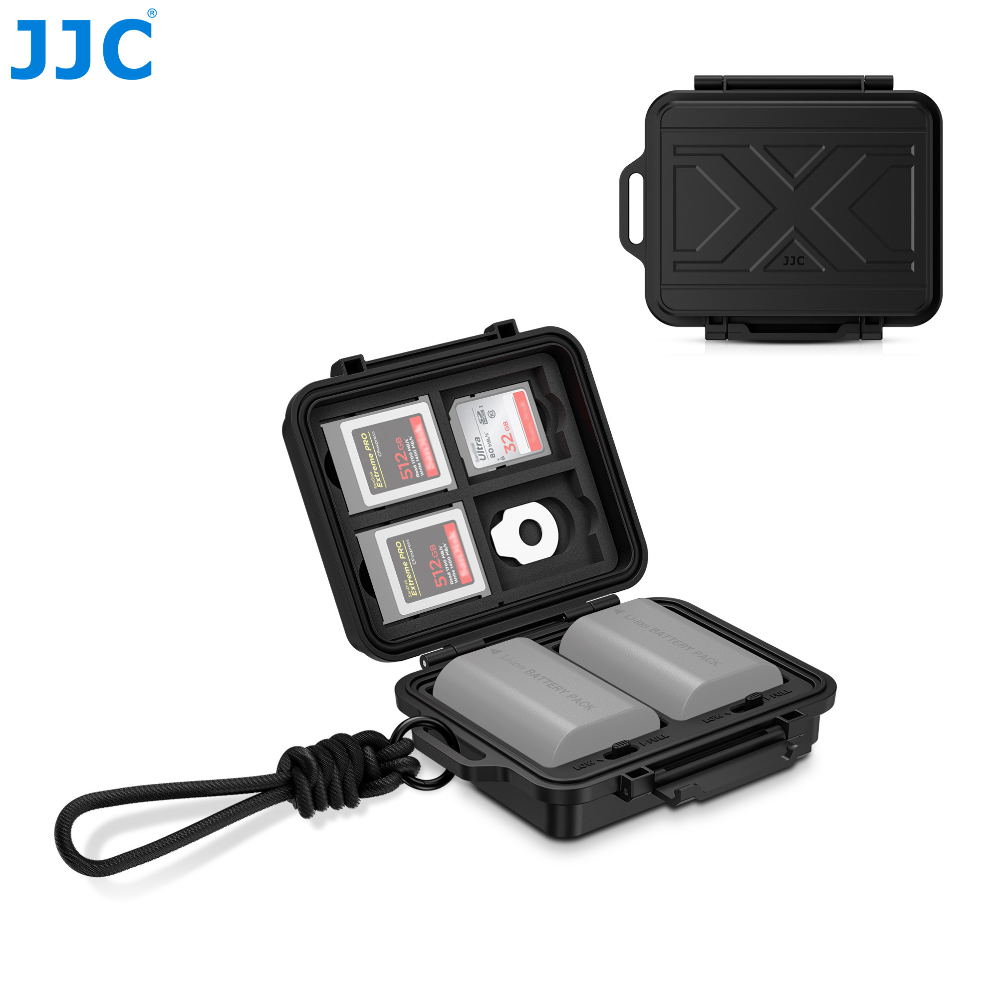 Camera Battery Grip - JJC Camera Batterij Geheugenkaart Case Batterijhouder