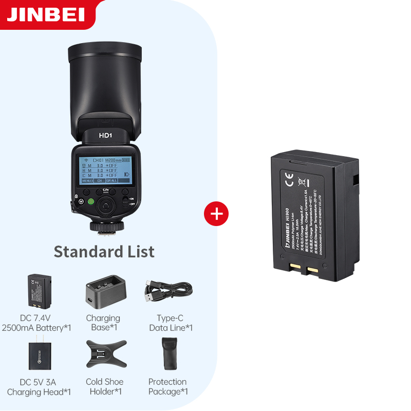 Photography Lighting - JINBEI HD-1 Ronde kop HSS Speedlite