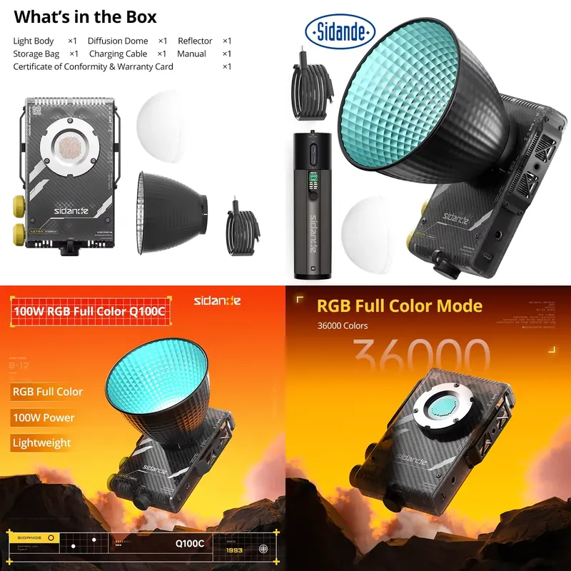 Photography Lighting - Merk Sidande Q100C Q100Lite Optische 100W