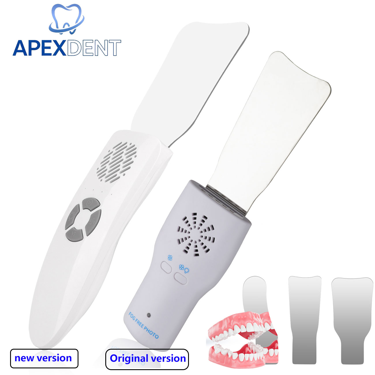 Photography Lighting - Tandheelkundige anti-condens spiegelset Spiegel met LED-licht