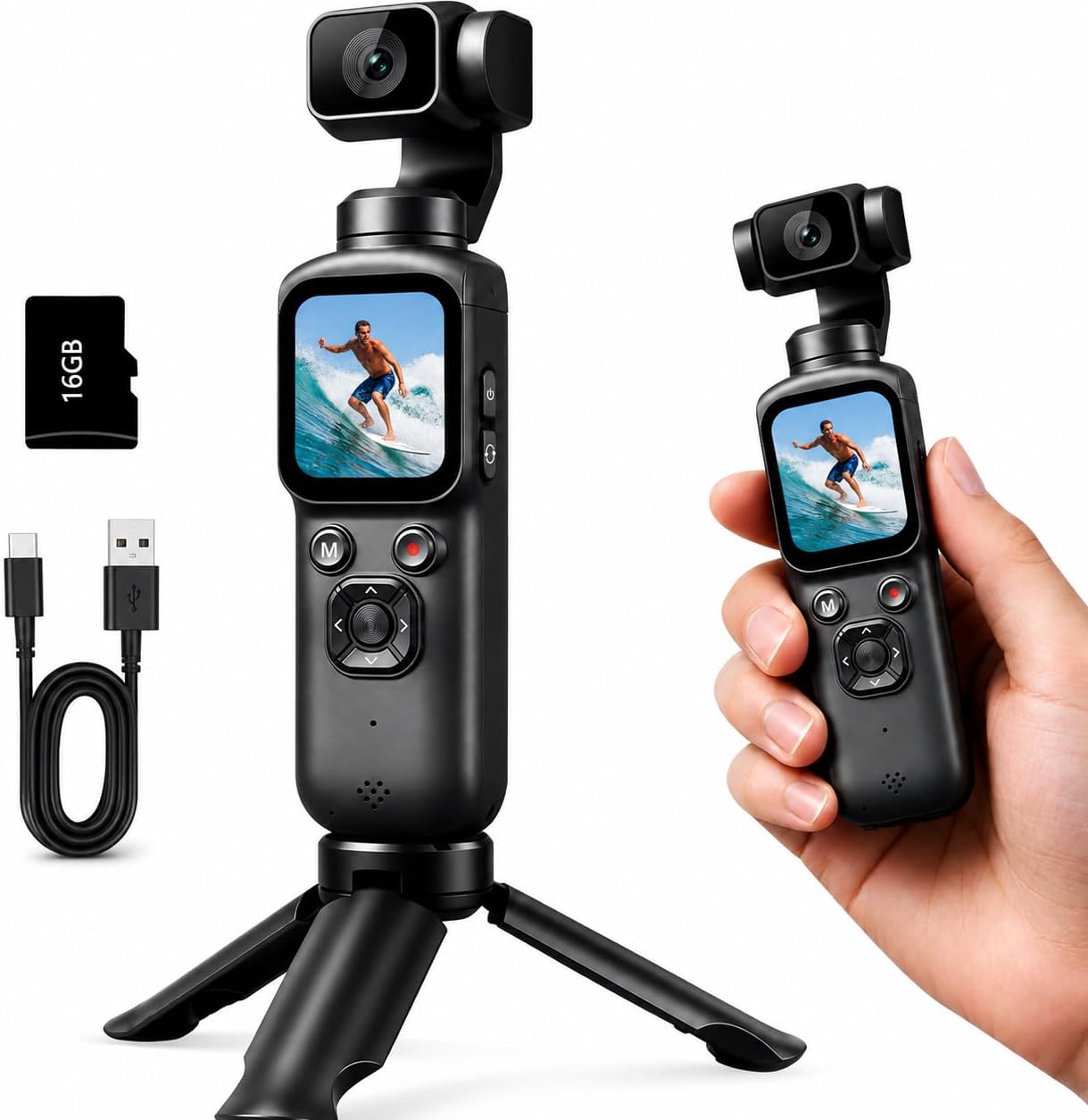 Photography Grid - 4K Handheld Gimbal Vlogging Camera voor