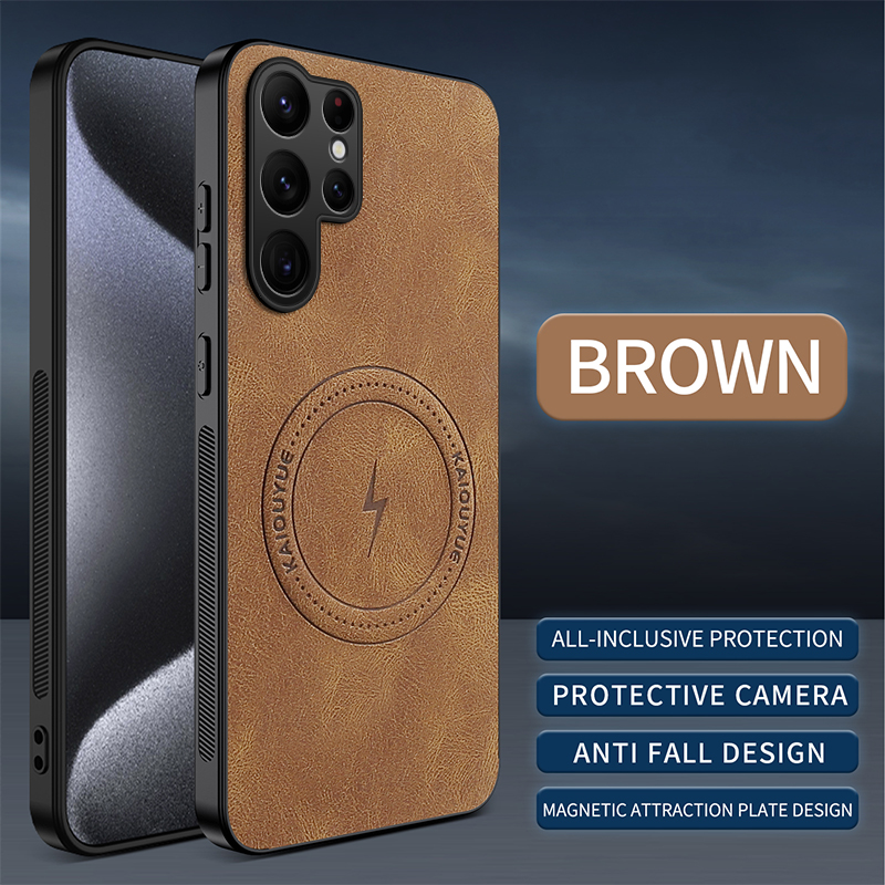 Photography Kit Samsung S26 Ultra - Magnetische lederen tas voor Samsung Galaxy