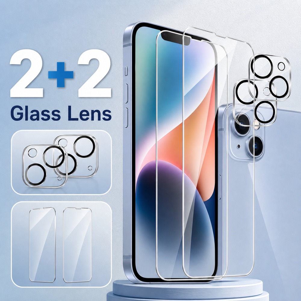 Photography Kit Huawei Pura 80 Ultra - 2+2 stuks gehard glas voor HUAWEI