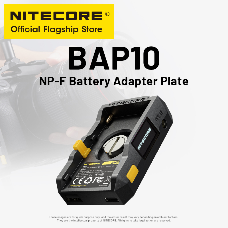 Photography Videography - NITECORE BAP10 NP-F Batterij Adapter Plaat