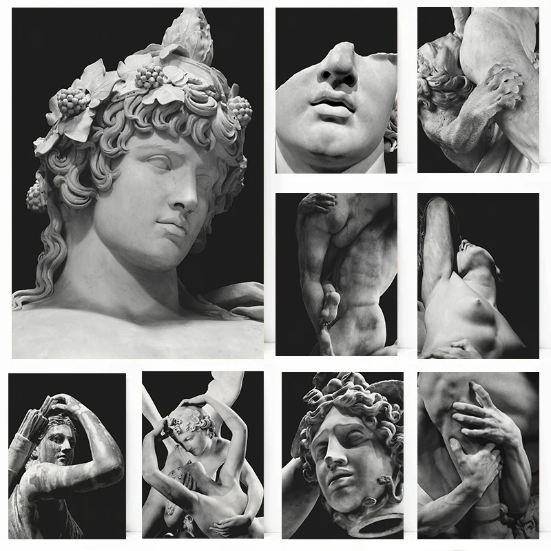 Photography History - Griekse Mythologie Lichaam Sculptuur Poster Oude
