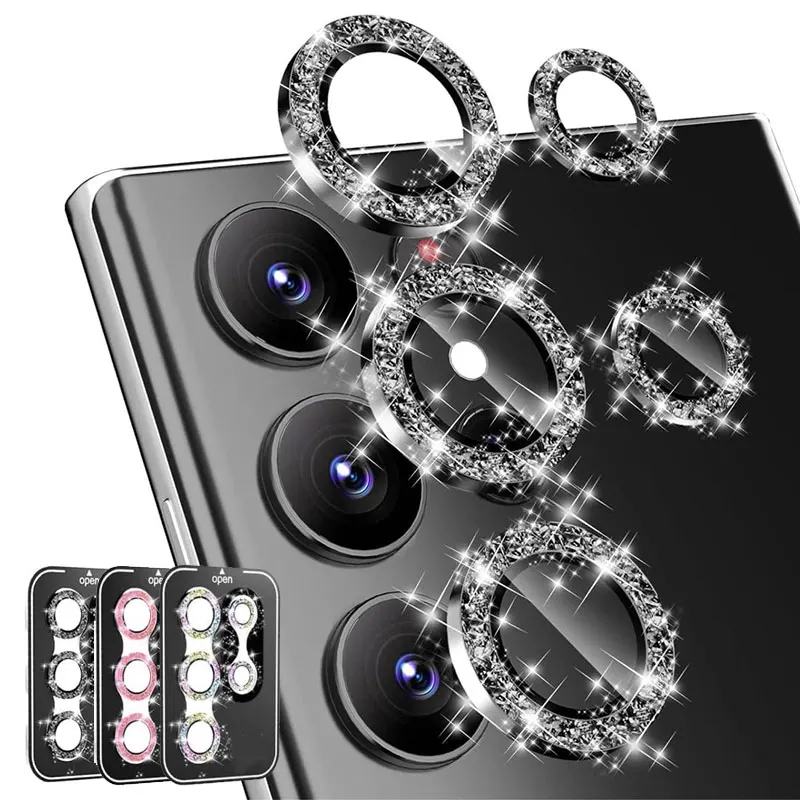 Photography Kit Samsung S26 Ultra - Diamant Glitter Lensglas voor Samsung Galaxy