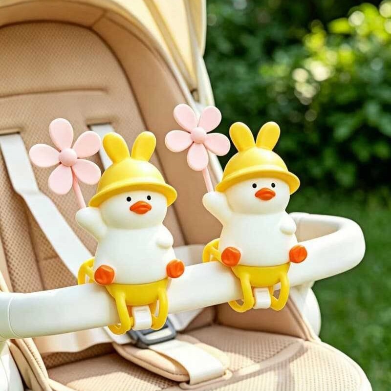Photography Duck - Schattige gele eend windmolen babywagen decoratie