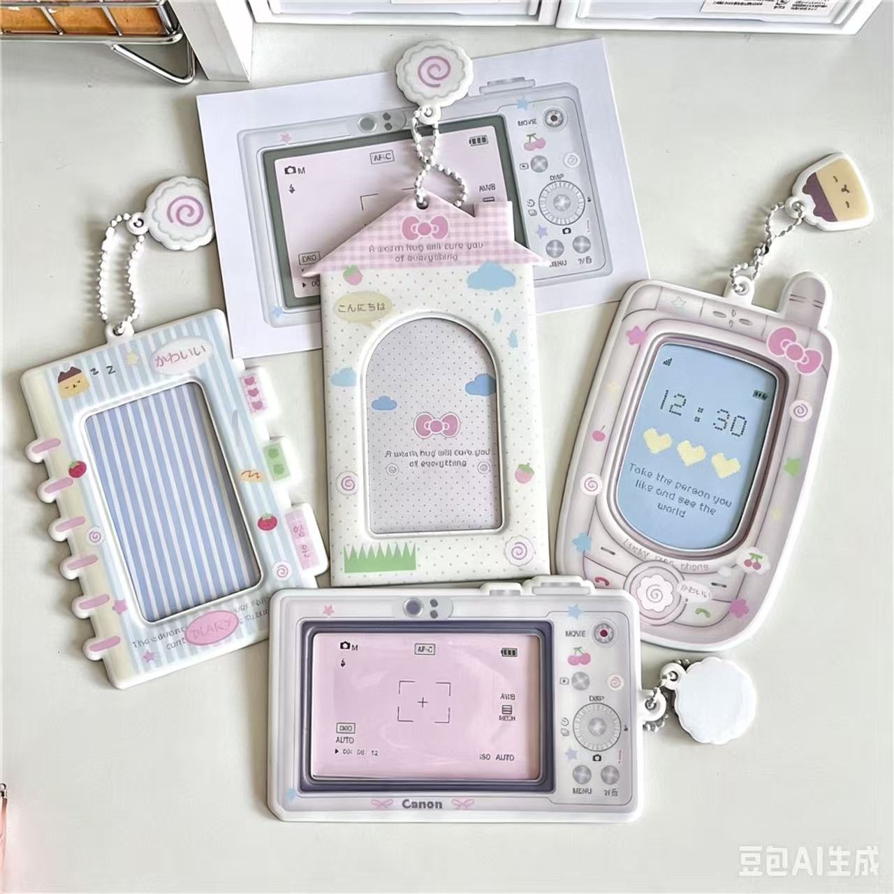 Photography With Mobile - 1PC Cartoon Kpop Fotokaarthouder Camera Mobiele