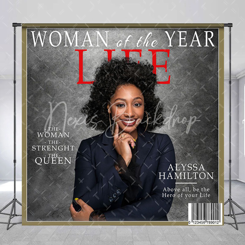 Photography Magazine - Aangepaste grijze magazine cover vrouwen verjaardag