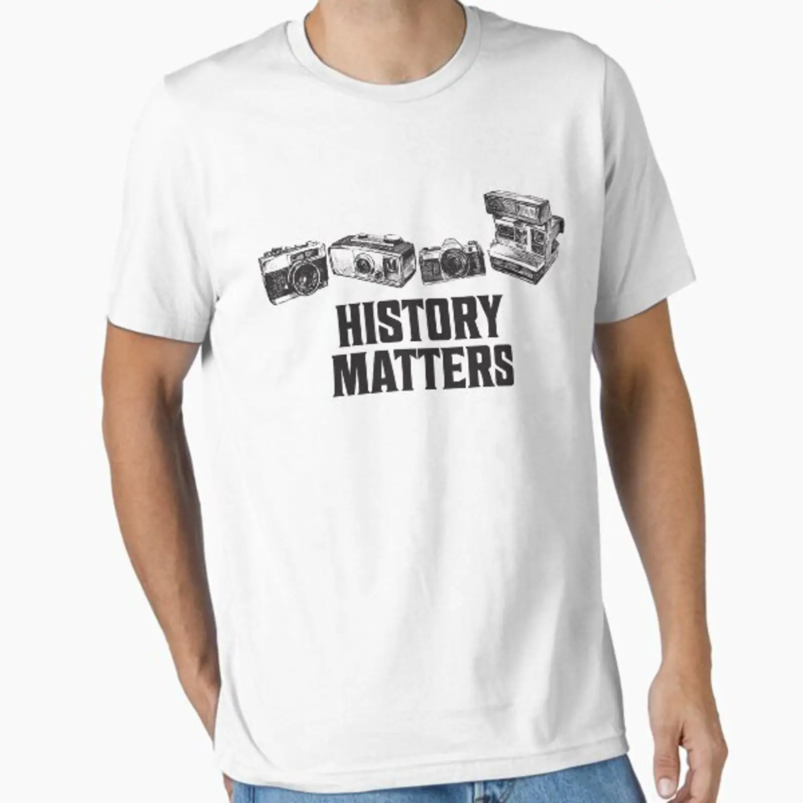 Photography History - Fotografie Geschiedenis Citaten T-shirt Essentiële vintage