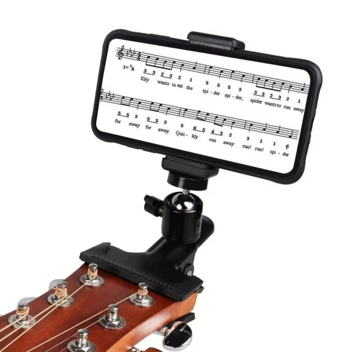 Photography With Mobile - Miwayer Gitaar Hoofd Clip Mobiele Telefoon