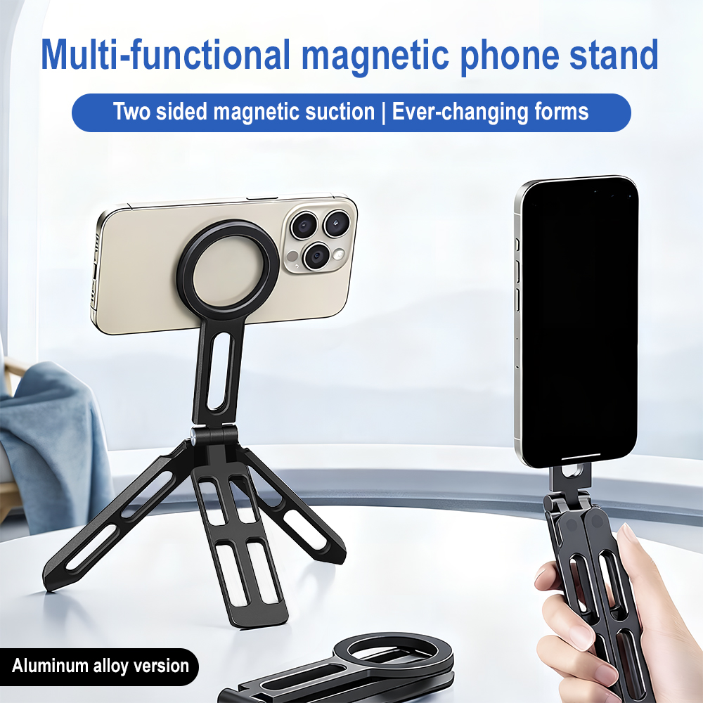Photography Lighting - Magnetische telefoonhouder Vierassige 360° ° Draaibare