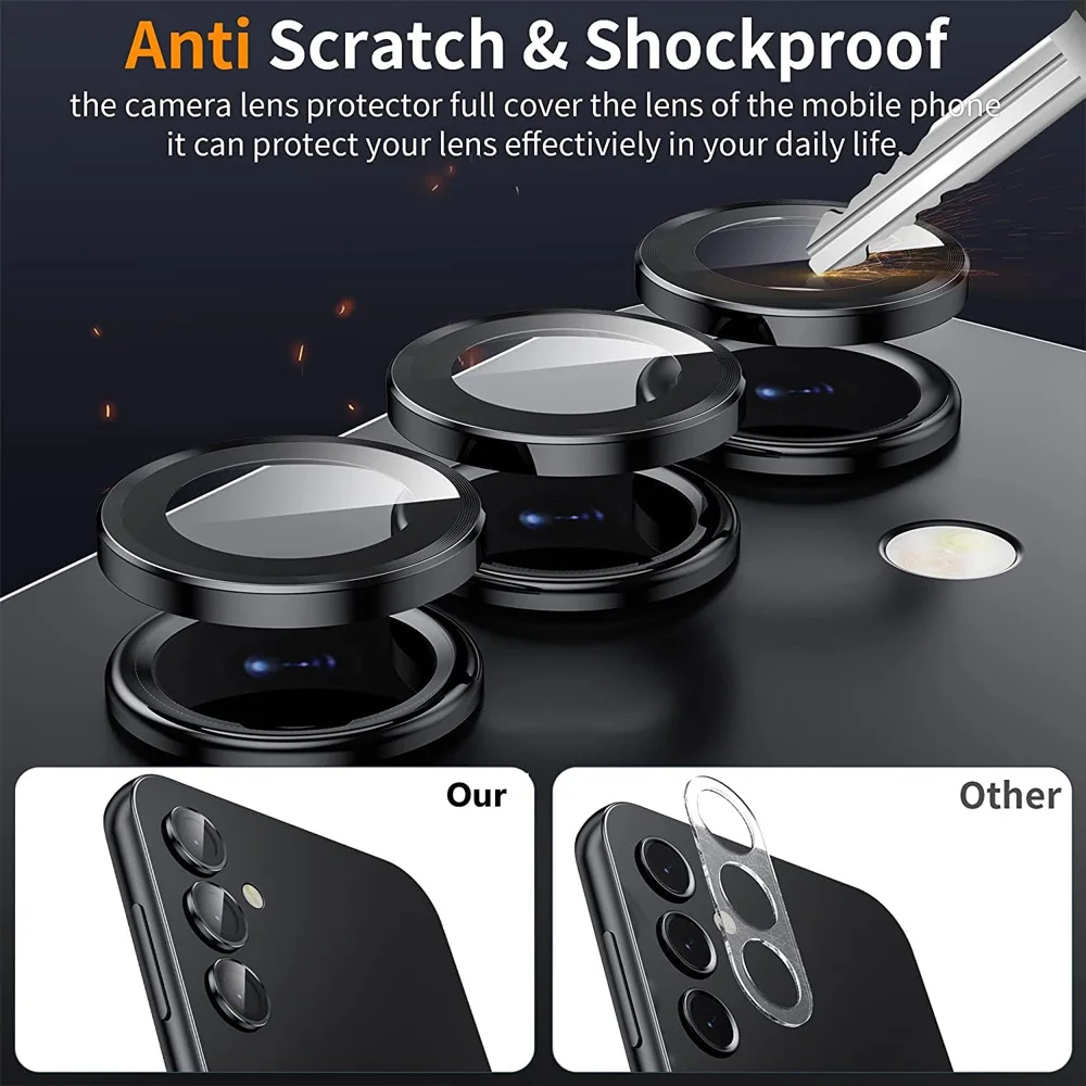 Photography Kit Samsung S26 Ultra - Camera lensbeschermer met aluminium ringen, 9H