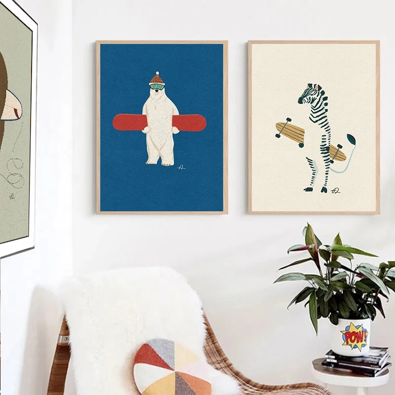 Vintage Cartoon Surfen Dieren  - Photography Duck recensie en prijs