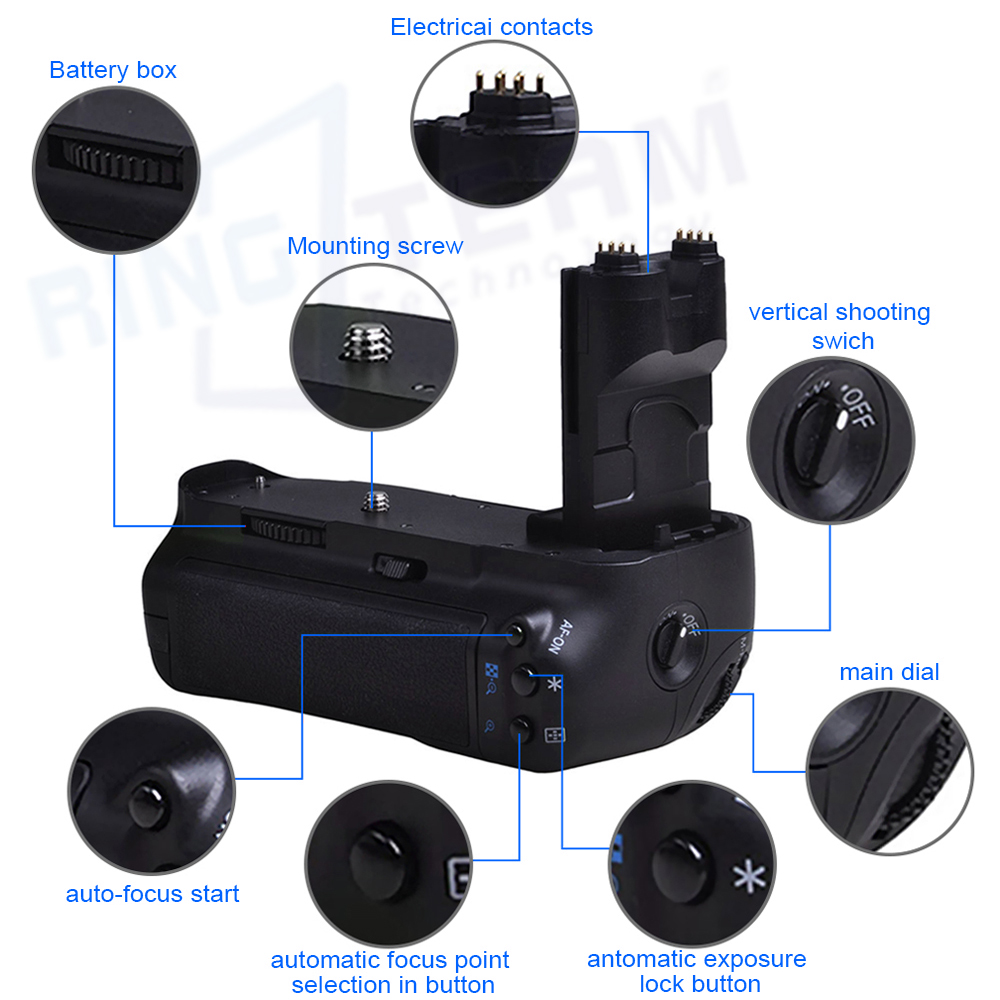 Verticale Batterij Grip BG-E7  - Camera Battery Grip recensie en prijs