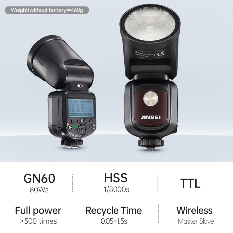 JINBEI HD-1 Ronde kop HSS Spee - Photography Lighting recensie en prijs
