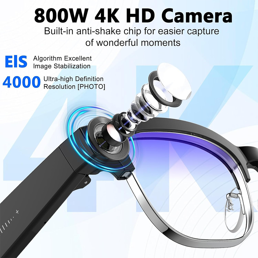 4K Smart AI Bril met 8MP camer - Photography Videography recensie en prijs