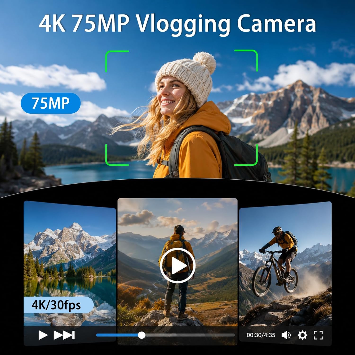 4K Handheld Gimbal Vlogging Ca - Photography Grid recensie en prijs