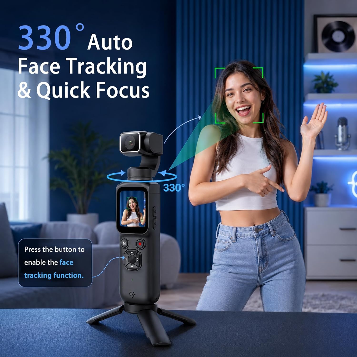 4K Handheld Gimbal Vlogging Ca - Photography Grid recensie en prijs