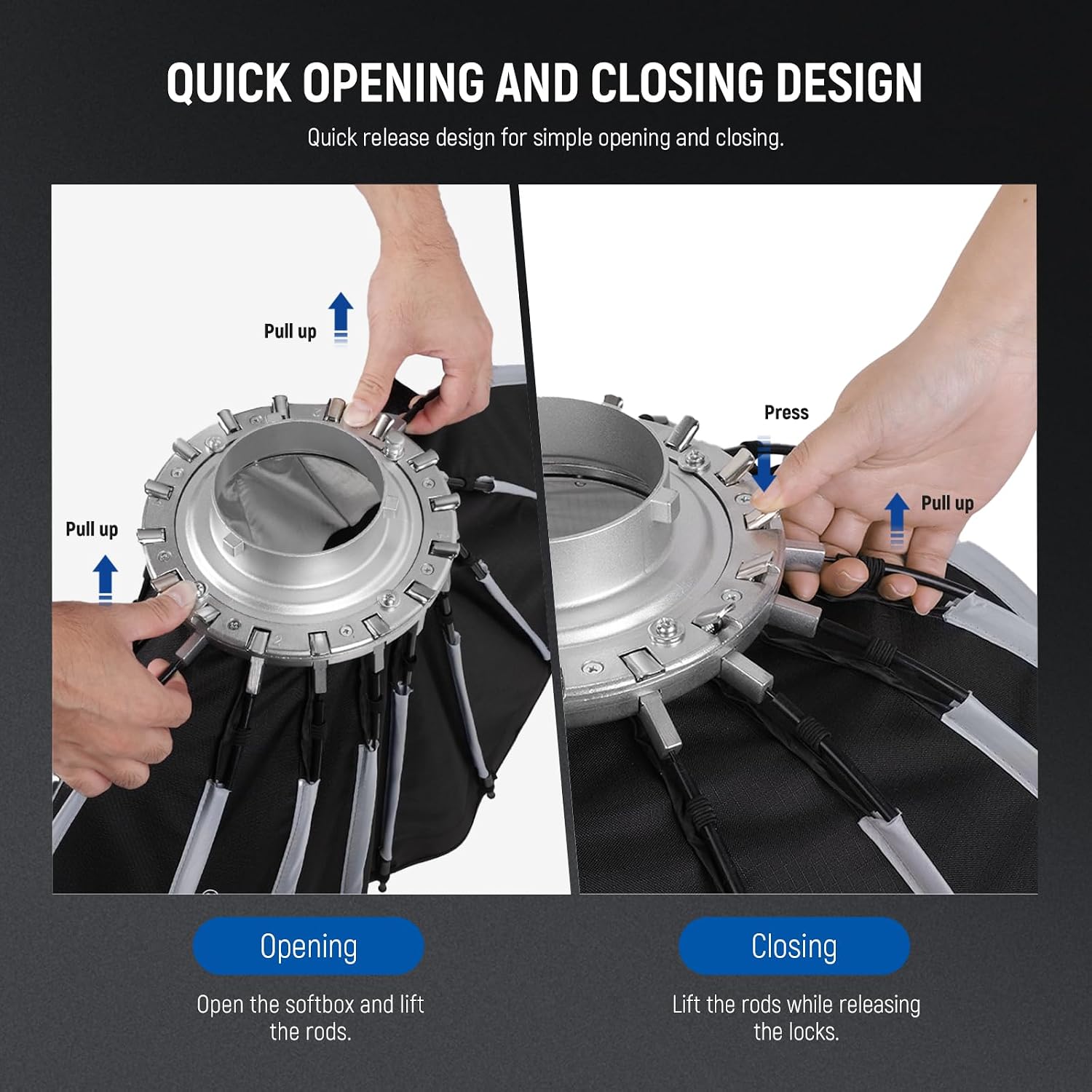 Parabolische softbox met Bowen - Photography Grid recensie en prijs