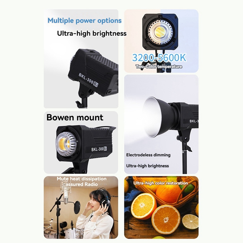 300W Bi LED-videolamp, continu - Photography Lighting recensie en prijs