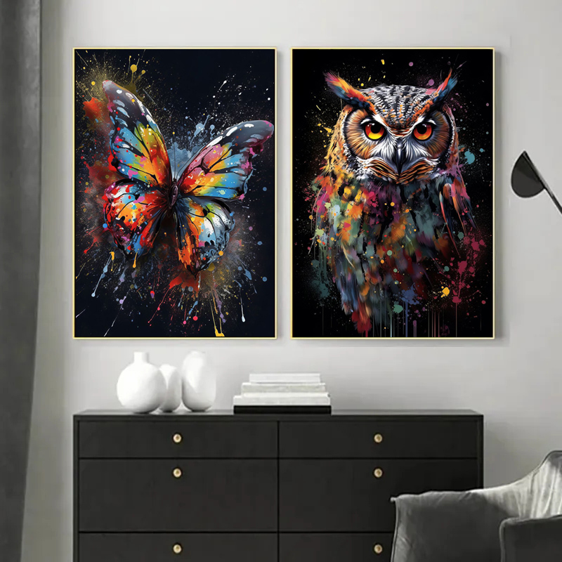 Aquarel Leeuw Tijger Aap Uil D - Photography Duck recensie en prijs