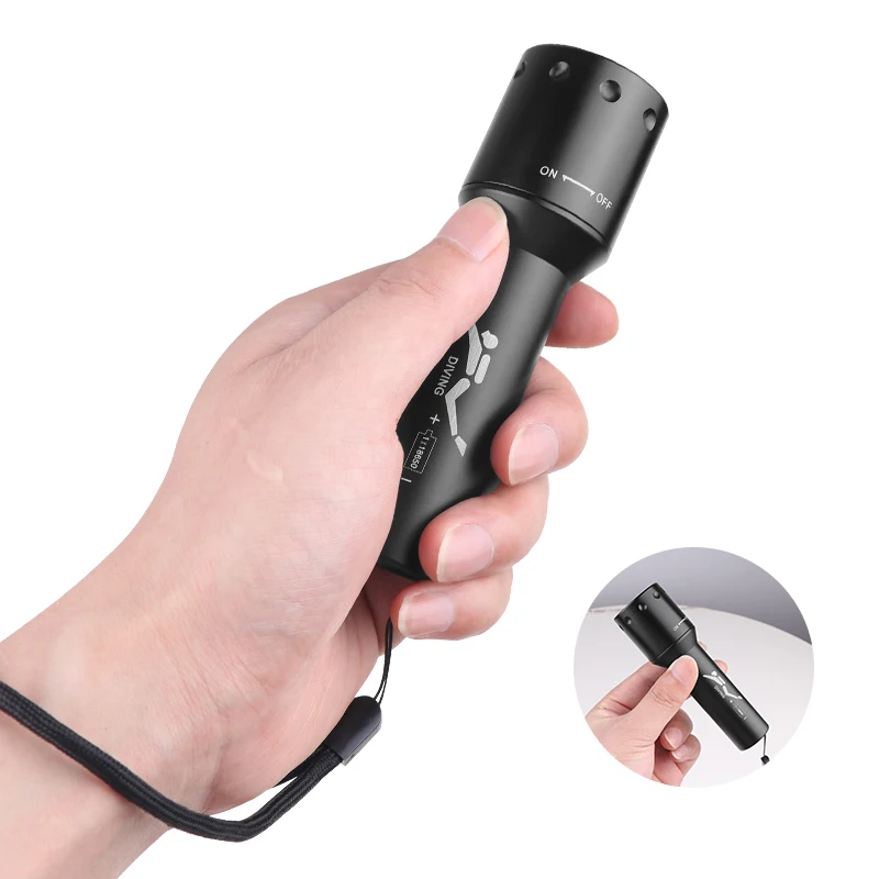 Nieuwe T6 LED-duiklamp Lange a - Photography Lighting recensie en prijs