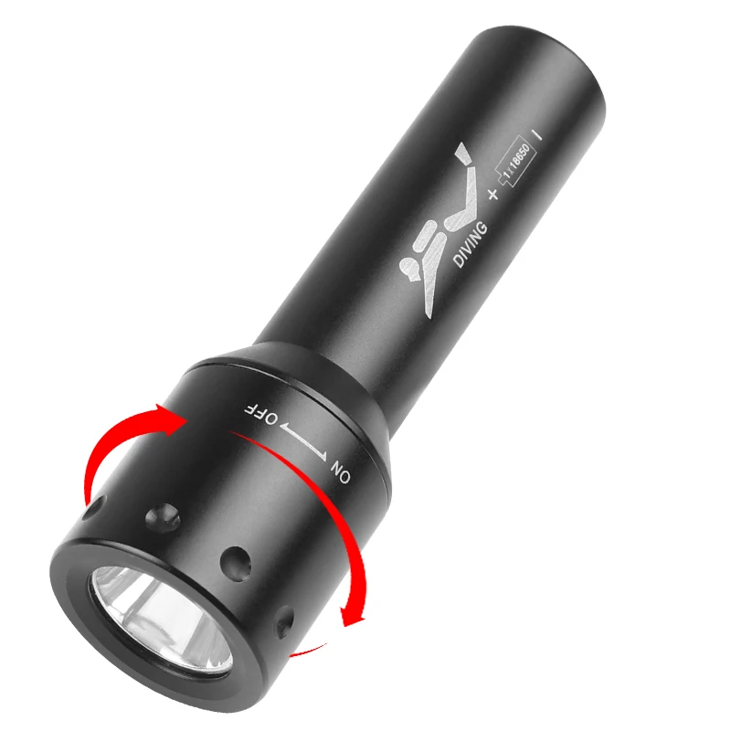 Nieuwe T6 LED-duiklamp Lange a - Photography Lighting recensie en prijs